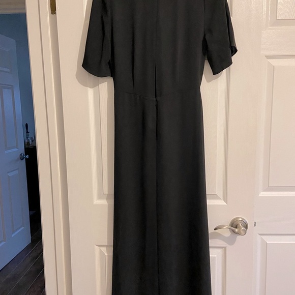 High-low evening dress with slit. - Picture 4 of 5